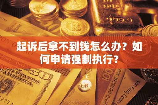 济南起诉后拿不到钱怎么办？如何申请强制执行？