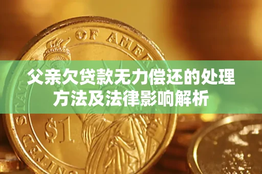 济南父亲欠贷款无力偿还的处理方法及法律影响解析